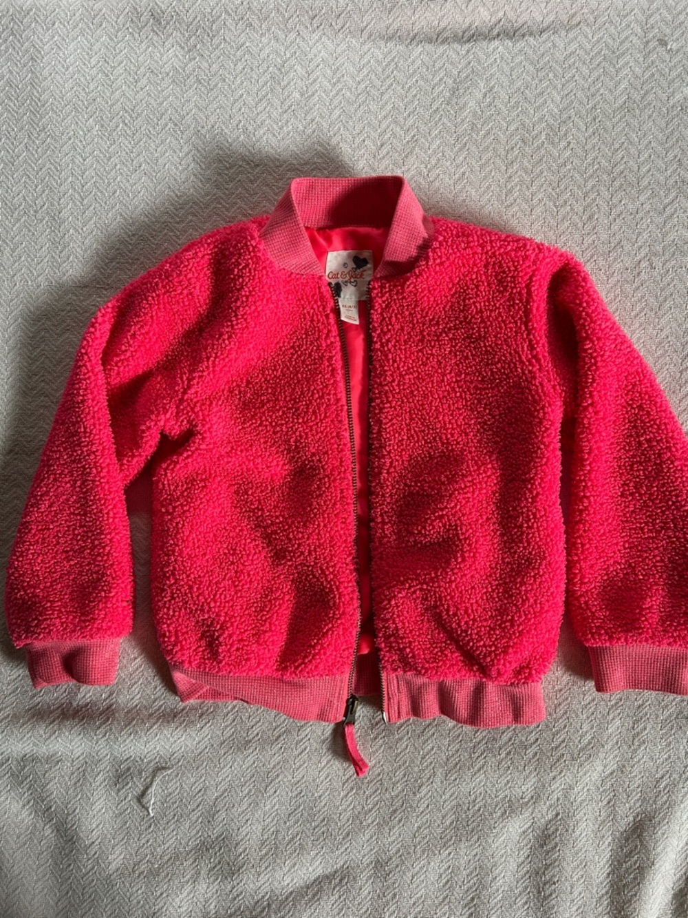 Cat & Jack Hot Pink Fuzzy Jacket